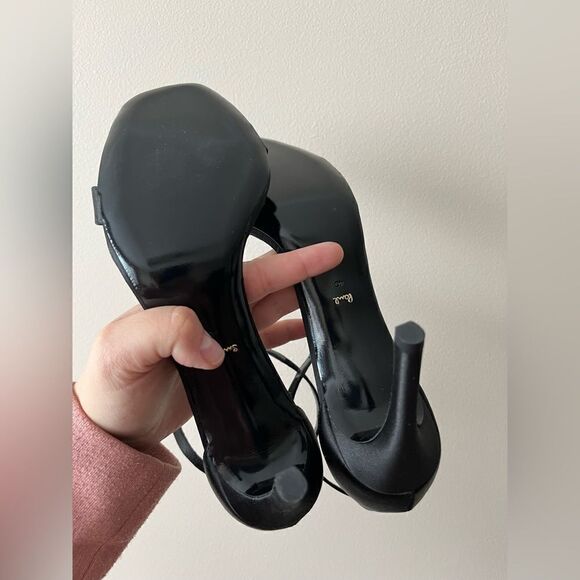 Paul Smith NEW Mila Black satin Sandals - Picture 6 of 12